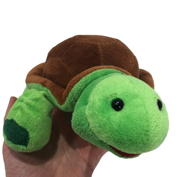 Webkinz Turtle Plush Green Stuffed Animal 11" No Code Brown Yellow Ganz Toy - Picture 2 of 10